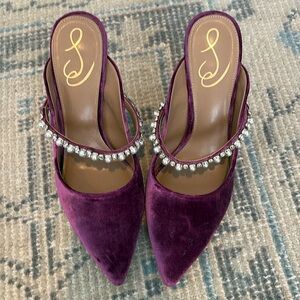 EUC Sam Edelman “Verity” purple velvet heels-8